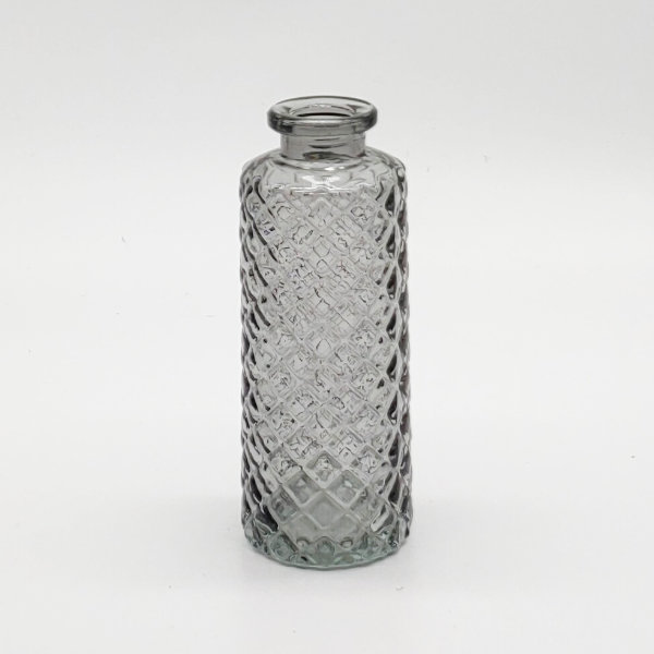 Grey Criss Cross Pattern Diffuser Bottle
