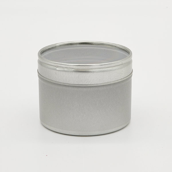 Small Seamless Tin - Clear lid 