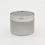 Small Seamless Tin - Clear lid 