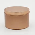 Large Rose Gold Seamless tin - Solid Lid