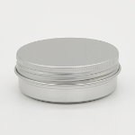 Mini Seamless silver screw lid tins 