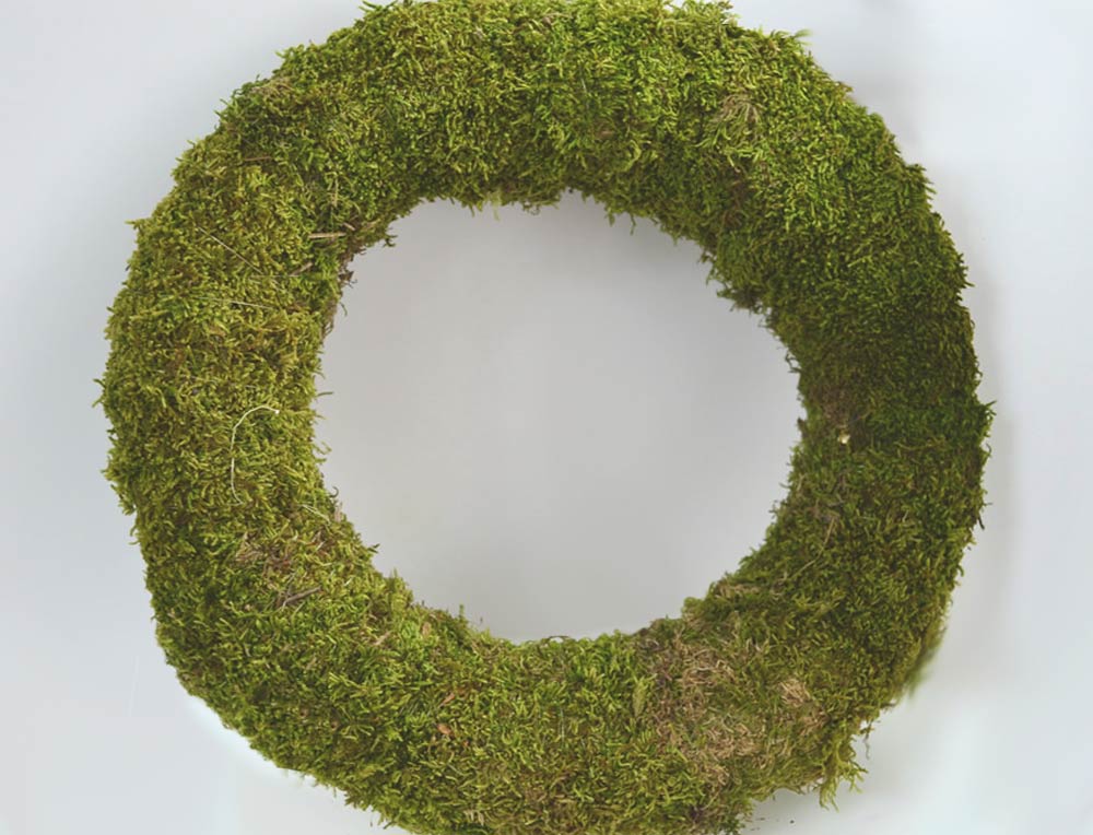 Flat Moss Wreath 40cm